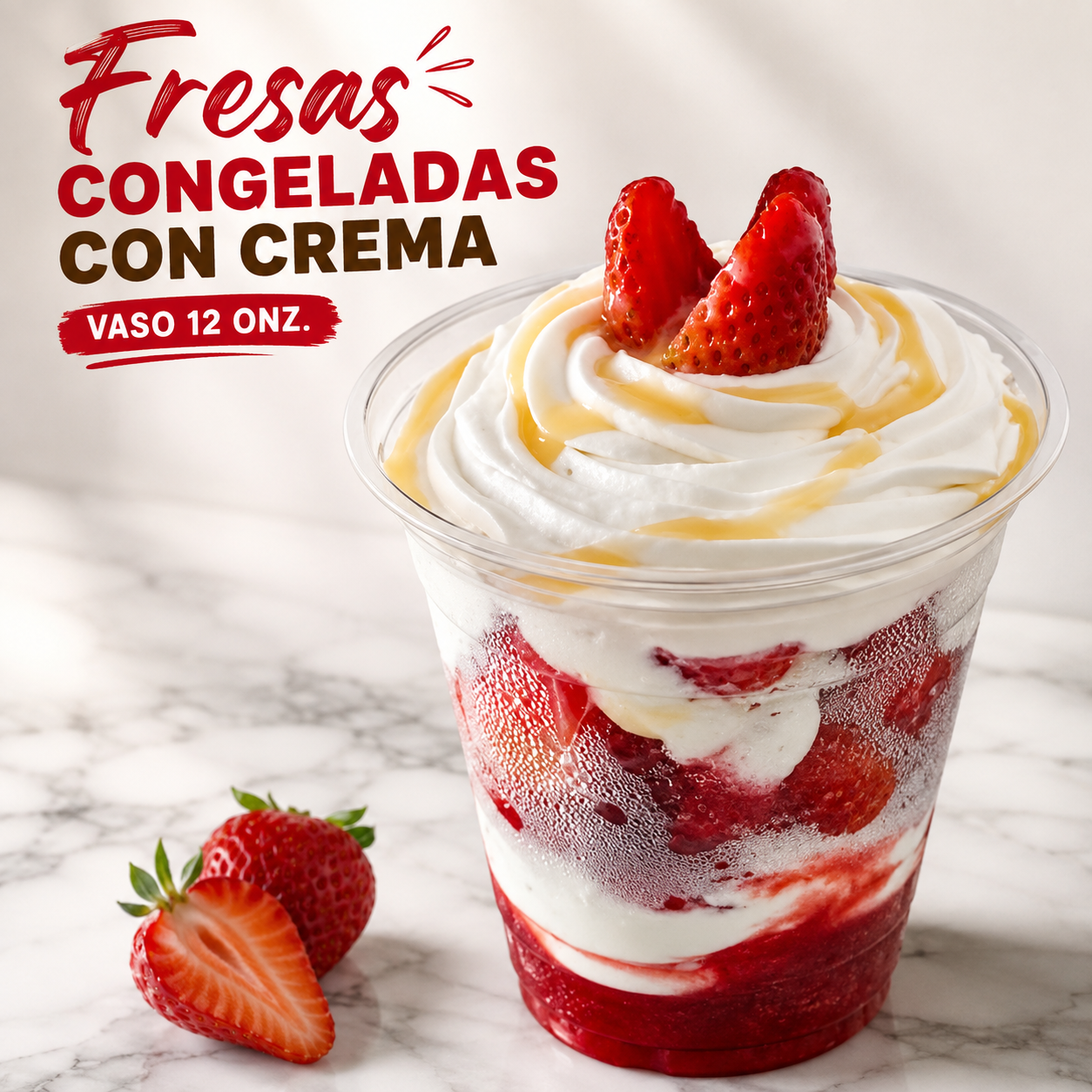 FRESAS CON CREMA